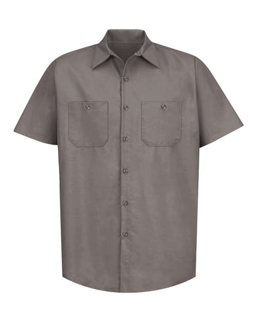 Men's Tall Industrial Short Sleeve Work Shirt