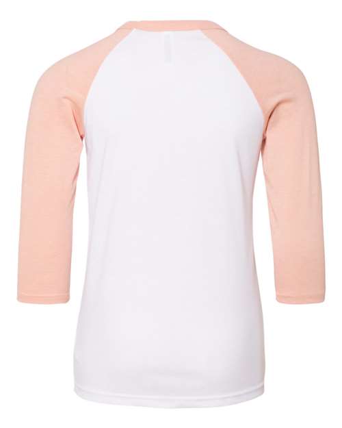 Youth Three-Quarter Sleeve Baseball Tee – Back