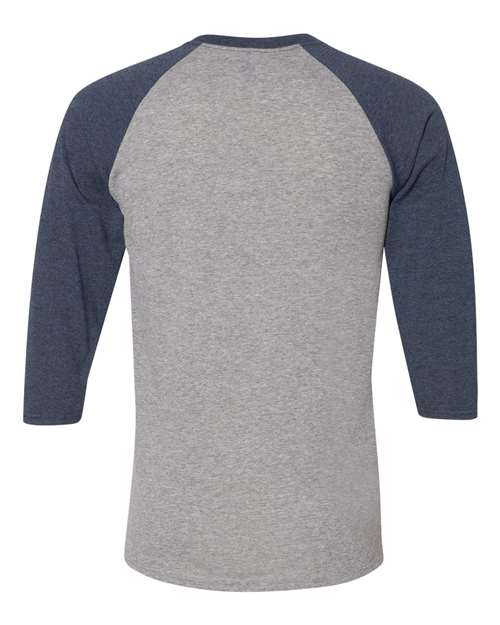 Unisex Triblend Three-Quarter Raglan Baseball T-Shirt – Back