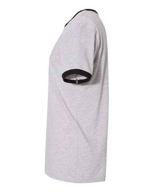 Unisex Cotton Ringer Tee – Detail