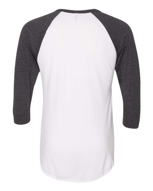 Unisex 50/50 Raglan Three-Quarter Sleeve Tee – Back