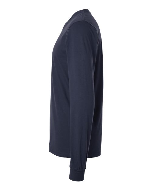 Unisex Fine Jersey Long Sleeve Tee – Detail