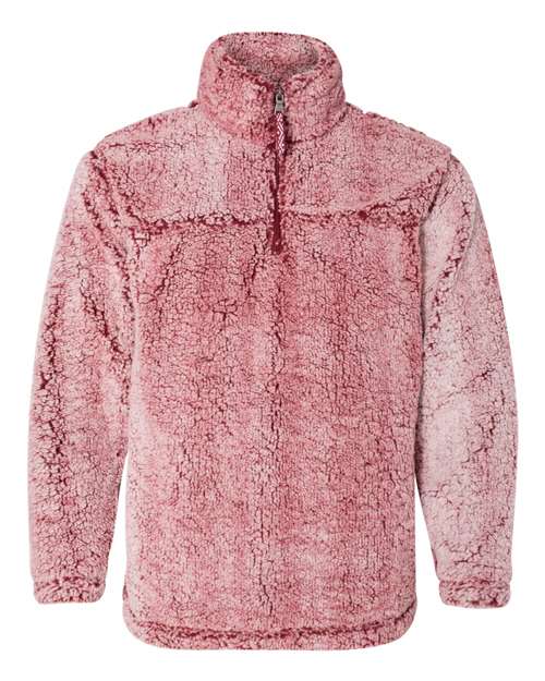 Unisex Sherpa Fleece Quarter-Zip Pullover – Front