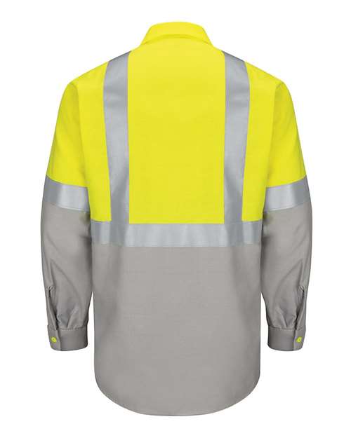 Men's Enhanced & Hi-Visibility Long Sleeve Work Shirt – Back
