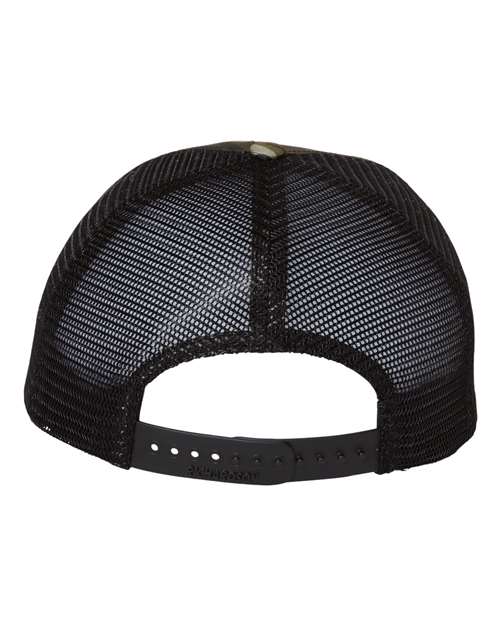 Garment Washed Printed Trucker Cap – Back