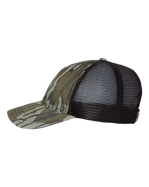 Garment Washed Printed Trucker Cap – Detail