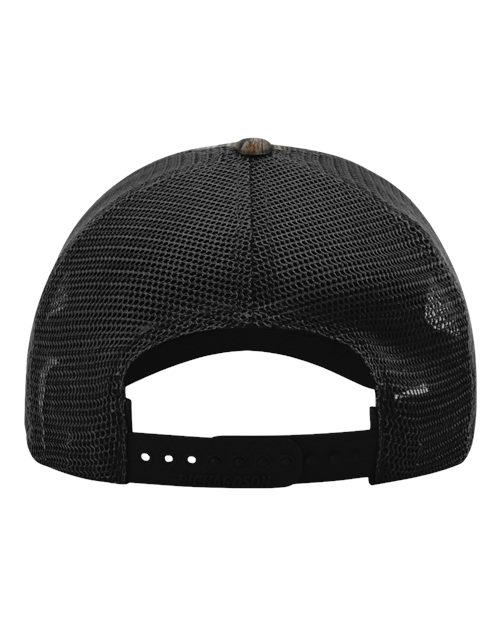Garment Washed Printed Trucker Cap – Back