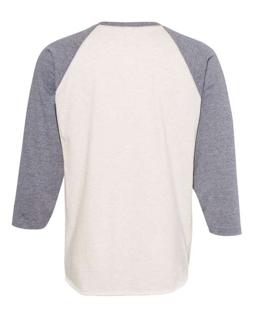 Unisex Baseball Fine Jersey Three-Quarter Sleeve Tee – Back