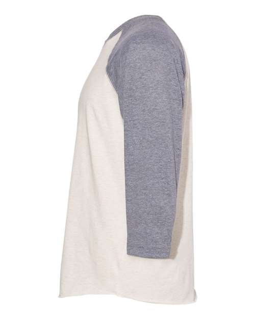 Unisex Baseball Fine Jersey Three-Quarter Sleeve Tee – Detail