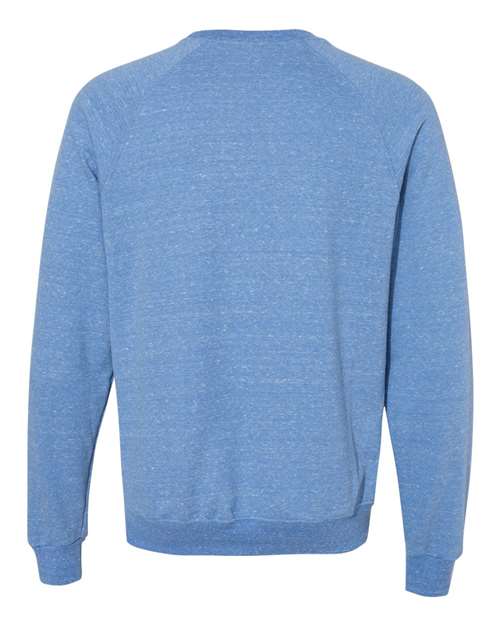 Unisex Snow Heather French Terry Crewneck Sweatshirt – Back