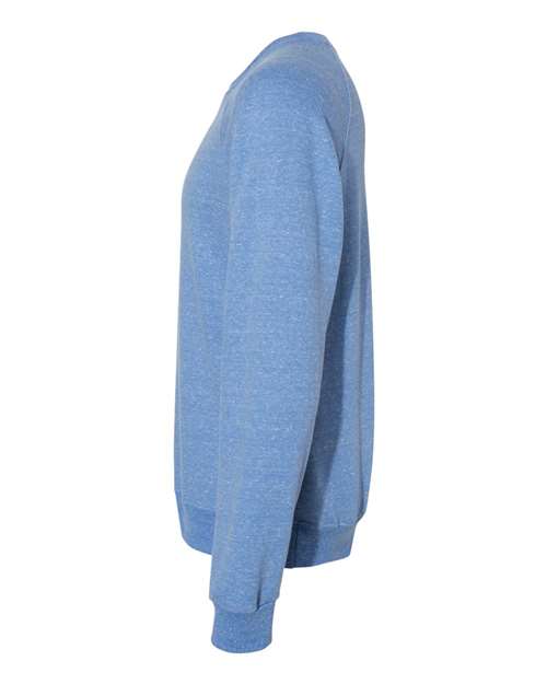 Unisex Snow Heather French Terry Crewneck Sweatshirt – Detail