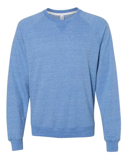 Unisex Snow Heather French Terry Crewneck Sweatshirt – Front