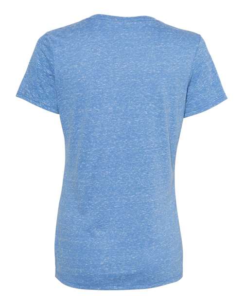 Women's Snow Heather Jersey V-Neck T-Shirt – Back