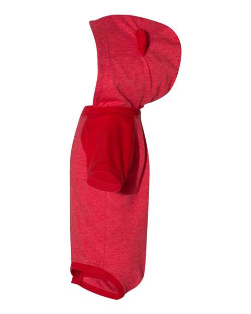 Infant Fine Jersey Raglan Bodysuit with Hood & Ears – Detail