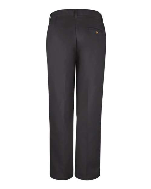 Women's Plain Front Cotton Pants – Back