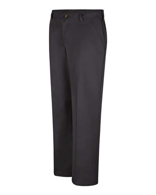 Women's Plain Front Cotton Pants – Side