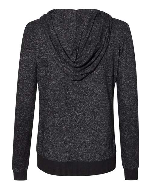 Women’s Cozy Jersey Hooded Full-Zip – Back