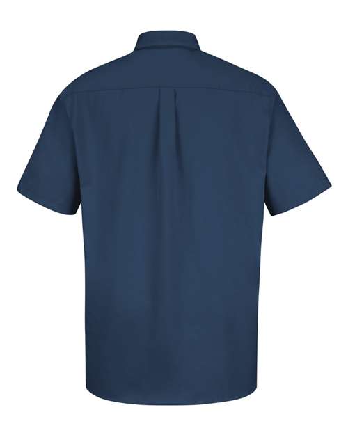 Men's Short Sleeve 100% Cotton Dress Shirt – Back