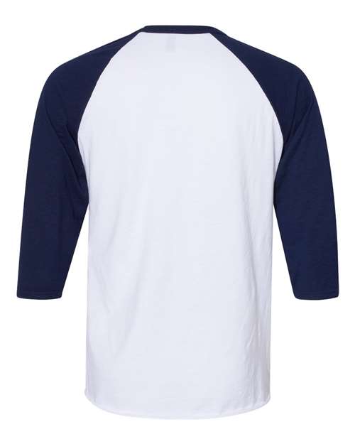 Premium Blend Ringspun Three-Quarter Sleeve Raglan Baseball T-Shirt – Back