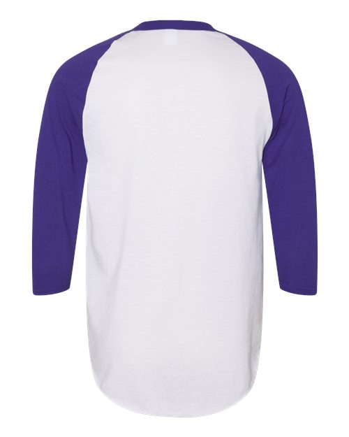 Unisex Three-Quarter Raglan Sleeve Baseball Jersey T-Shirt – Back