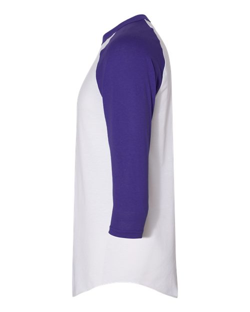 Unisex Three-Quarter Raglan Sleeve Baseball Jersey T-Shirt – Detail