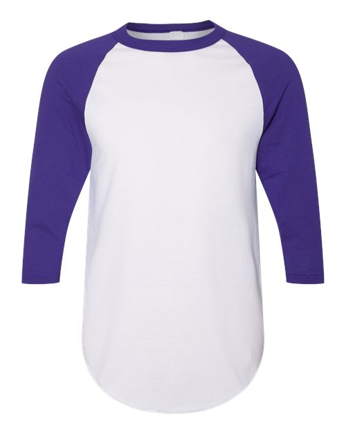 Unisex Three-Quarter Raglan Sleeve Baseball Jersey T-Shirt