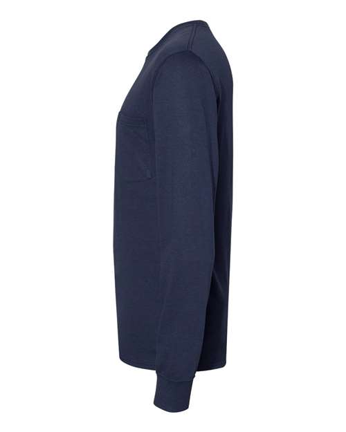 Unisex Workwear Long Sleeve Pocket T-Shirt – Detail