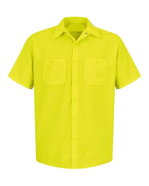 Men's Tall Enhanced Visibility Short Sleeve Work Shirt
