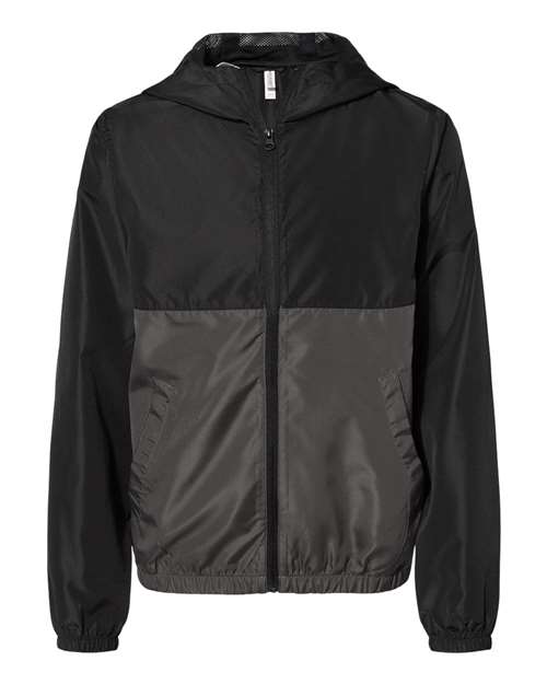 Youth Lightweight Windbreaker Full-Zip Jacket – Front