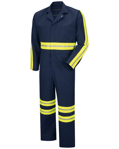 Men's Enhanced Visibility Action Back Coverall – Front