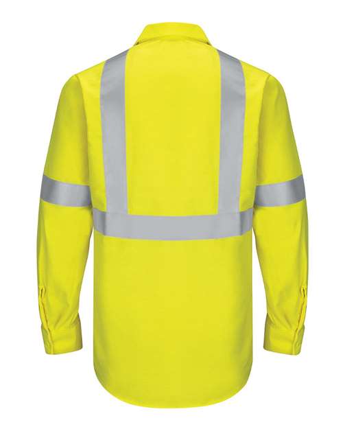 Men's Enhanced & Hi-Visibility Long Sleeve Work Shirt – Back