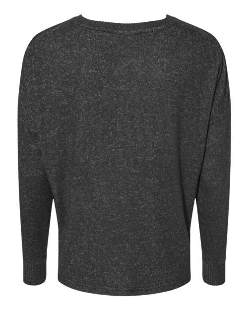 Women's Cuddle Fleece Boxy Crewneck Pullover – Back