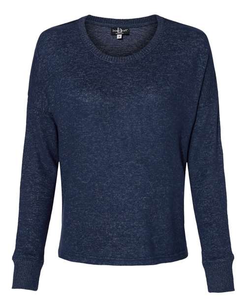 Women's Cuddle Fleece Boxy Crewneck Pullover – Front