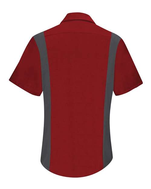 Women's Performance Plus Short Sleeve Shop Shirt with Oilblok Technology – Back