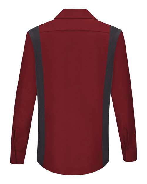Women's Performance Plus Long Sleeve Shop Shirt with Oilblok Technology – Back