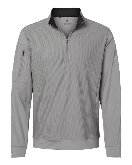 Men's Textured Quarter-Zip Pullover – Front