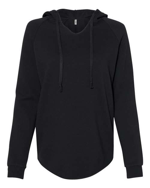 Women’s Lightweight California Wave Wash Hooded Sweatshirt – Front