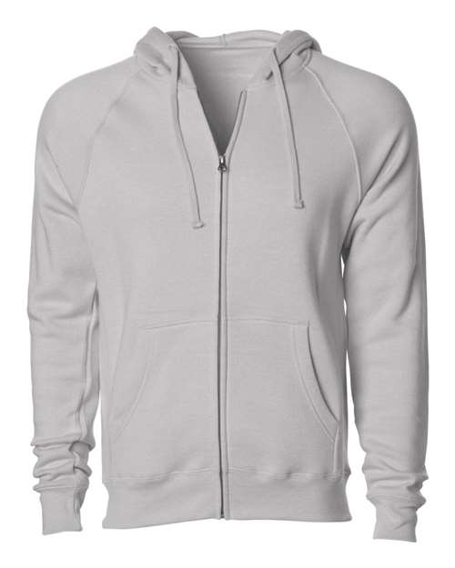 Unisex Special Blend Raglan Full-Zip Hooded Sweatshirt – Front