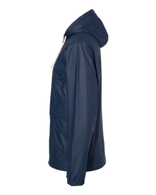 Unisex Vintage Hooded Rain Jacket – Detail