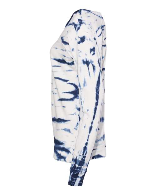 Women's French Terry Off-the-Shoulder Tie-Dyed Sweatshirt – Detail