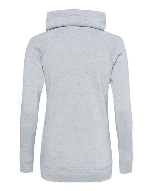Women’s Space-Dyed Cowl Neck Sweatshirt – Back