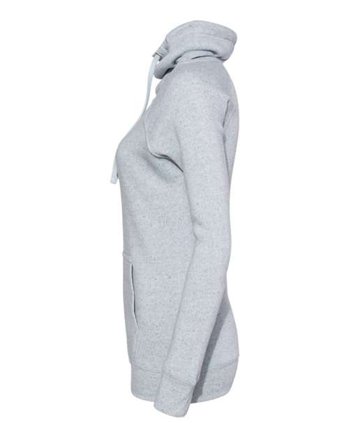 Women’s Space-Dyed Cowl Neck Sweatshirt – Detail