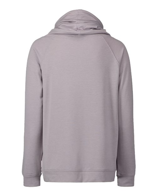 Women’s HeatLast™ Fleece Faux Cashmere Funnel Neck Sweatshirt – Back
