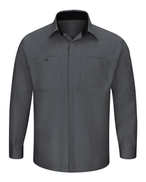 Men's Tall Performance Plus Long Sleeve Shirt with OilBlok Technology – Front