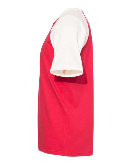 Unisex Cotton Raglan T-Shirt – Detail