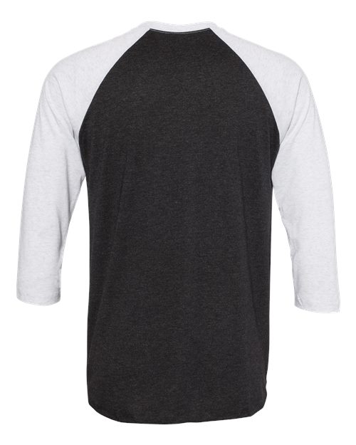 Unisex Triblend Three-Quarter Raglan Tee – Back
