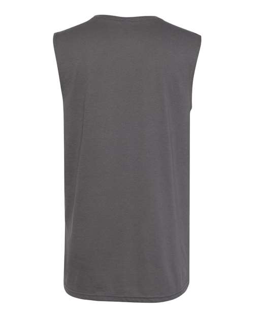 Unisex Lightweight Cotton/Poly Muscle Tank – Back