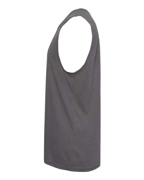 Unisex Lightweight Cotton/Poly Muscle Tank – Detail