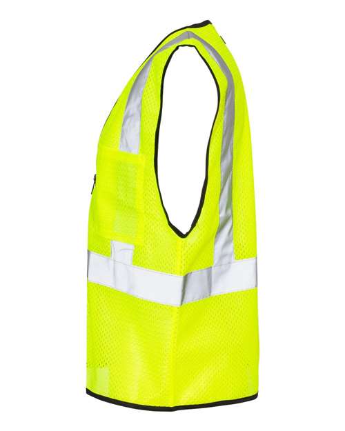 Unisex Double-Pocket Zippered Economy Class 2  Vest – Detail