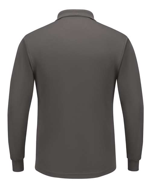 Men's Long Sleeve Performance Knit Polo – Back